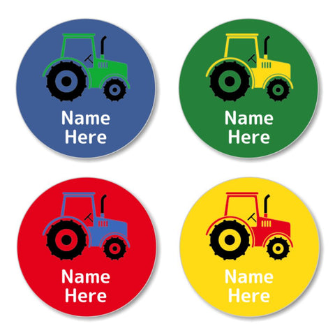 Tractor Round Label (Pack of 30)