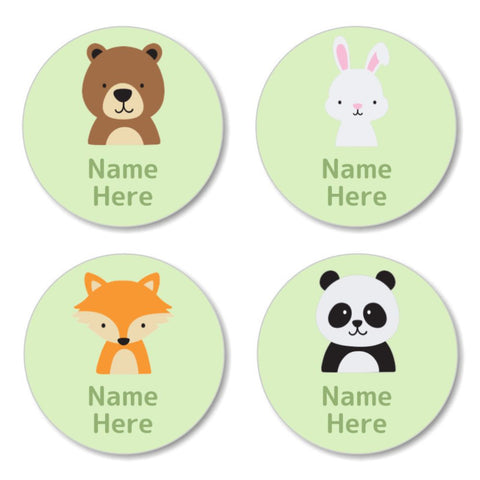 Woodland Animals Round Label (Pack of 30)