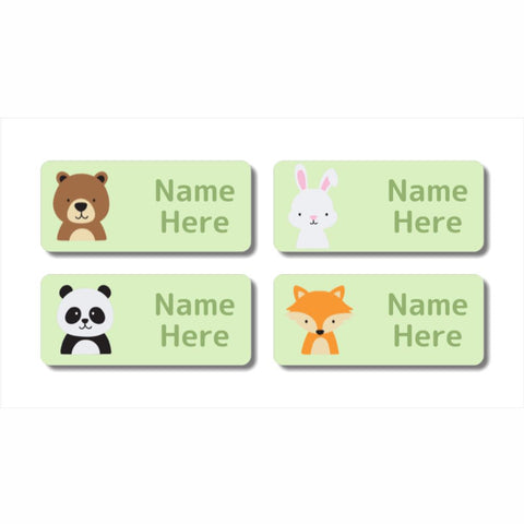 Woodland Animals Rectangle Name Labels (Pack of 32)