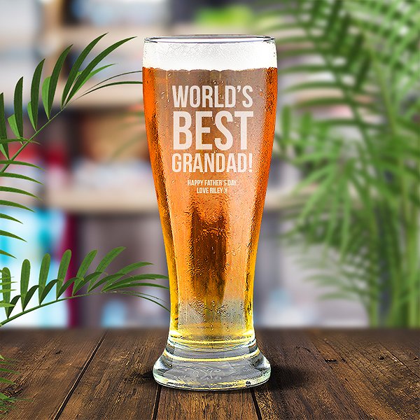 Best Grandad Premium 285ml Beer Glass