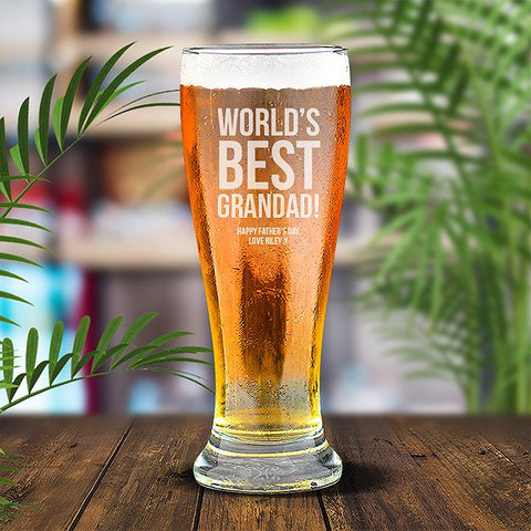 Best Grandad Premium 425ml Beer Glass