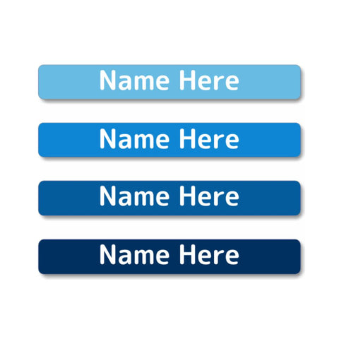 Blues Mini Name Labels (Pack of 40)