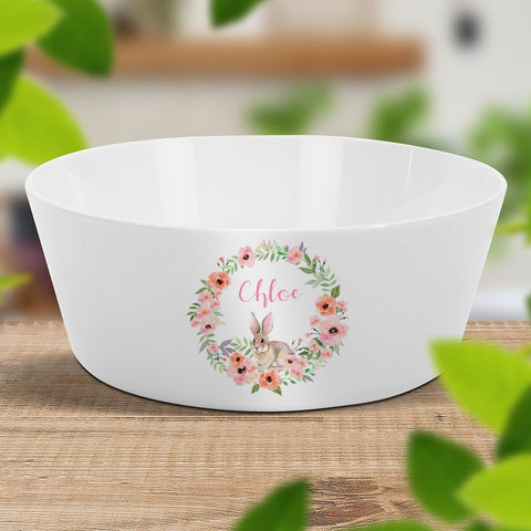 Bunny Wreath Kids Bowl