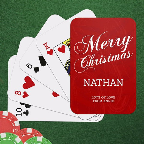 Merry Christmas Playing Cards