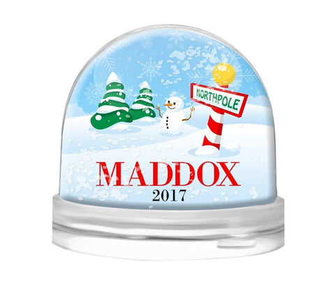 North Pole Snow Globe