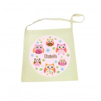 Owl Calico Tote Bag