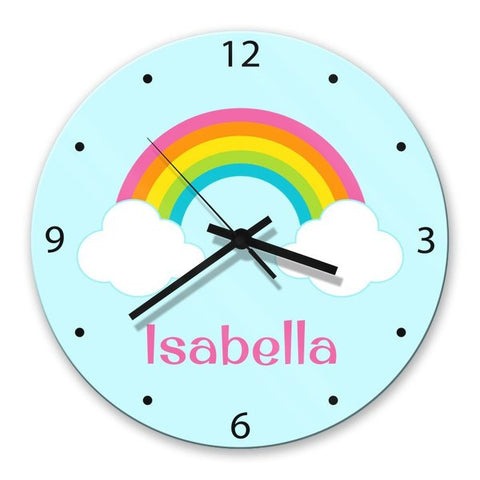 Rainbow Glass Clock