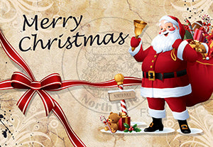 Santa with Sack Santa Postcard