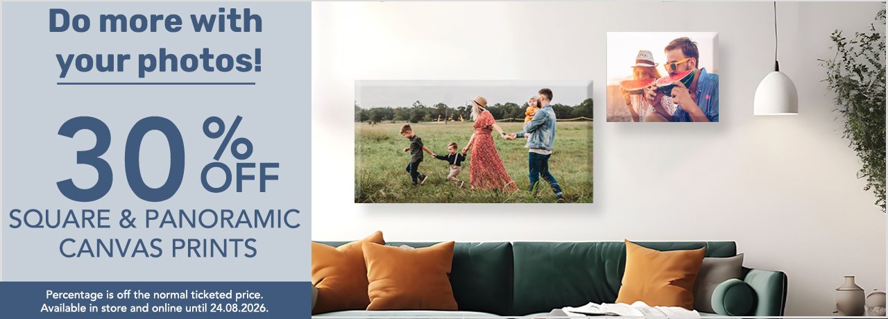Square & panoramic canvas on sale