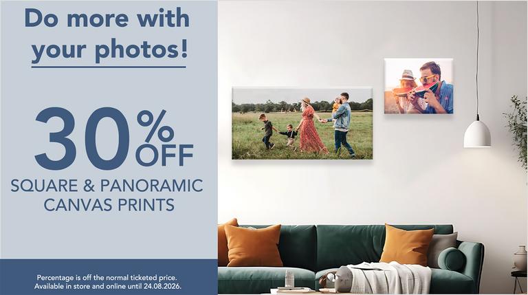 Square & panoramic canvas on sale
